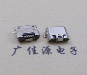 供应Micro USB 5pin反向两脚贴板B型直边CAD图纸