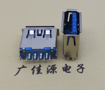 供应USB AF3.0母座,直插式PCB板有导位尺寸