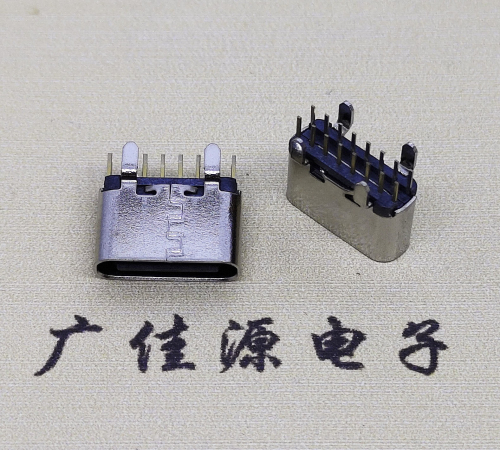 USB 3.1TYPE C16Pin引脚直插母座H5.5/6.5/6.8尺寸可用
