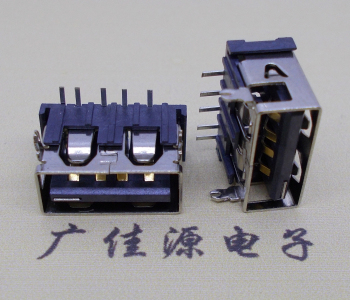 紧凑空间之选USB 5P DIP短体10.0壳前两脚插板