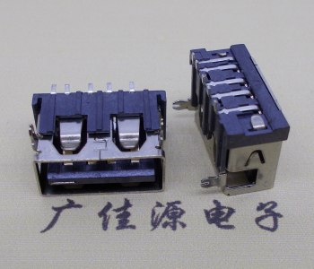 工艺稳固结构融合USB 5P SMT贴片短体10.0直边前两脚插板