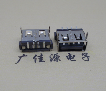 超薄胶芯5.7MM/USB 母座短体10.0MM插端口直边