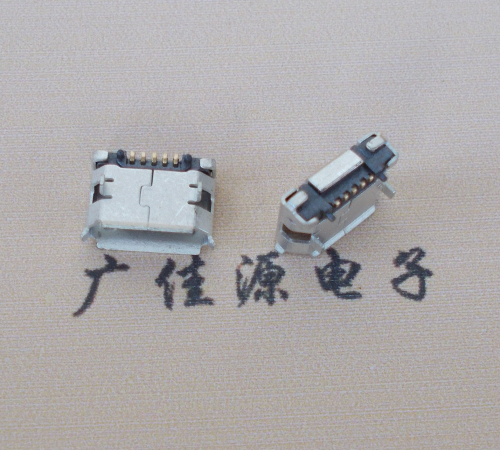 Micro USB插板接口定位柱5.9mm间距