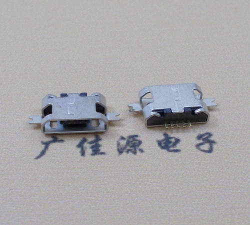 Micro USB两脚沉板0.8MM无卷边