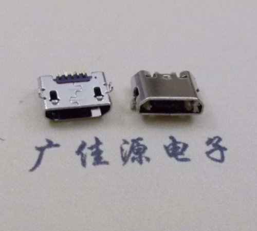 MICRO USB接口反向插板直边
