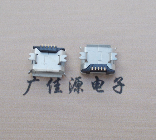 Micro USB 5PIN接口,B型垫高0.9mm贴片