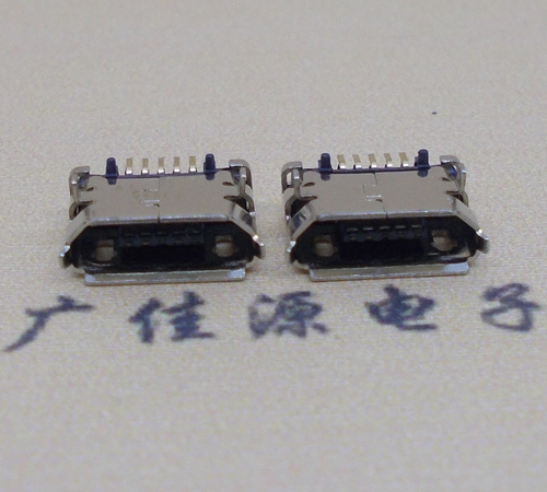 MICRO USB 母座两脚6.4MM间距插板